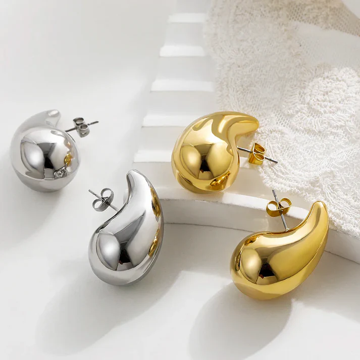 Gold Plated Tear Drop Earrings